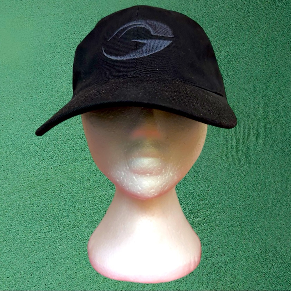 GASP Black Logo Baseball Cap, Medium / Large